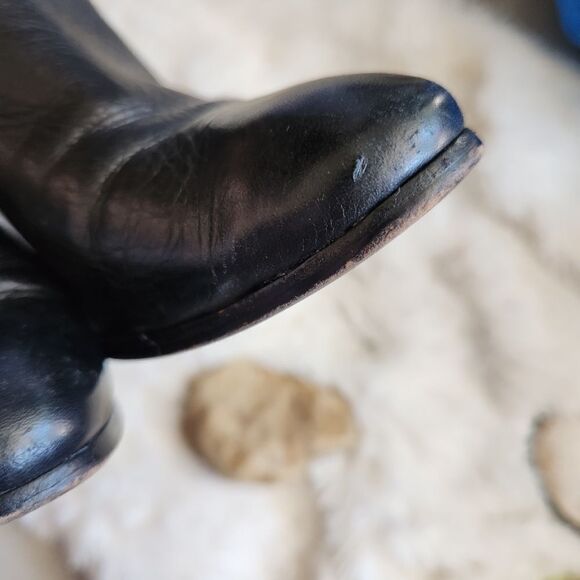 Dolce vita black leather bootie mixed finish leather - Picture 9 of 13